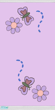 Sims 2 — Children's Murals - Lilac by clare030182 — Children just love to decorate their own rooms and with this gorgeous