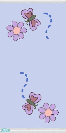 Sims 2 — Children's Murals - Blue by clare030182 — Children just love to decorate their own rooms and with this gorgeous