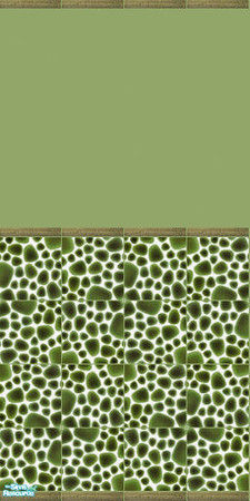 Sims 2 — Little Stones - Jungle Alga wall by Mekhi — Tiled wall with kaleidoscopic pattern.Matches my Jungle Alga floor.