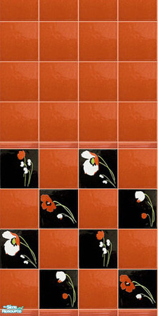 Sims 2 — Coral - wall 3 by Mekhi — Enjoy!