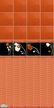 Sims 2 — Coral - wall 2 by Mekhi — Enjoy!