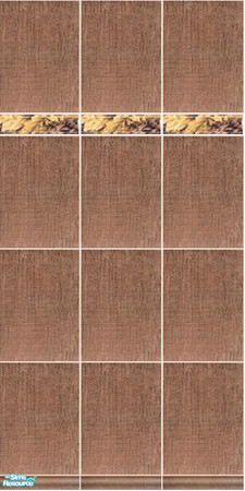 Sims 2 — Osaka - wall by Mekhi — Dark brown, elegant tiled wall perfect for your kitchen or bathroom. Enjoy!