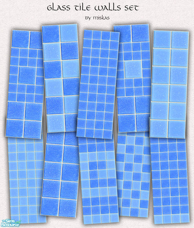Sims 2 — Miskas Glass Tile Walls Set_4 by miskas — Glass Tile Walls Set_4