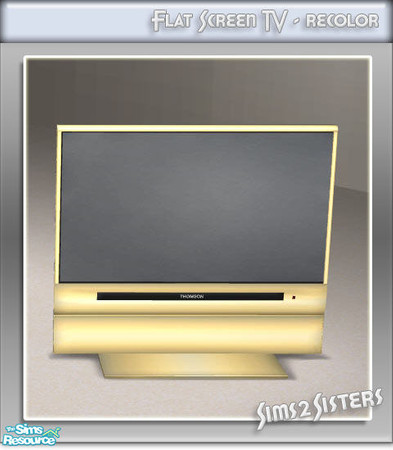 Sims 2 — S2S Flat Screen TV - Recolor by sims2sisters — Great advantage of this TV is that it can be placed on any