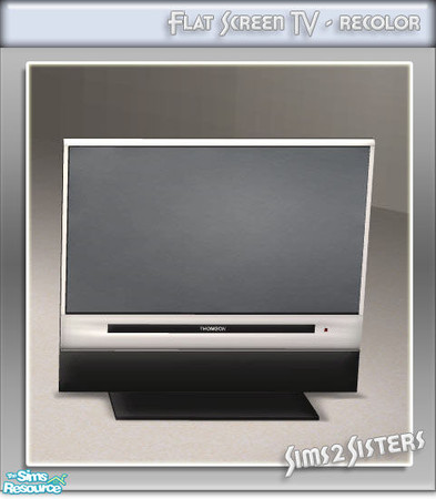 Sims 2 — S2S Flat Screen TV - Recolor by sims2sisters — Great advantage of this TV is that it can be placed on any