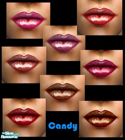 Sims 2 — Candy Lip Set by nikisatez05 —  
