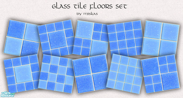 Sims 2 — Miskas Glass Tile floors Set_4 by miskas — Glass Tile floors Set_4