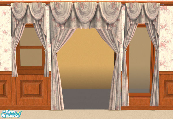 Sims 2 — Flower bedroom - Curtains by spacemouse — Flower bedroom - Curtains