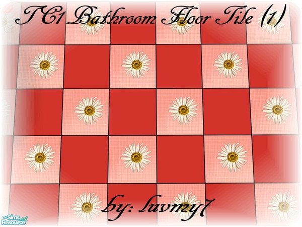 Sims 2 — TC1 Bathroom Set -  Floor Tile (1) by luvmy7 — A nice Floor Tile to match my TC1 Bathroom Set.(1st in a set of 2