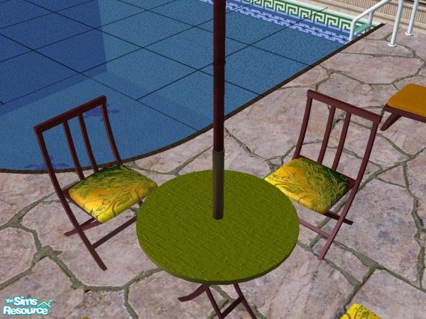 Sims 2 — TC54 Patio Chair by brena31 —  The summer patio chair from Shakeshaft's set with textures from Riverwillows.