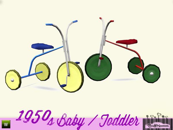 Sims 3 — 1950s Kids Tricycle by BuffSumm — Part of the *1950s Baby and Toddler Addon* ***TSRAA***