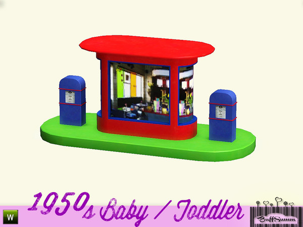 Sims 3 — 1950s Kids Toy Gasstation by BuffSumm — Part of the *1950s Baby and Toddler Addon* ***TSRAA***