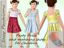 Sims 3 — party dress and matching shoes set by Sassy_Pants — A sweet party dress and matching shoes for children.