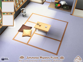 Sims 3 — Japanese Modern Floor by Devirose — Two tiles in a single file, ideal for creating a Japanese tatami, you do not