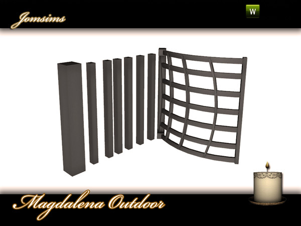 Sims 3 — magdalena outdoor wall part1 by jomsims — magdalena outdoor wall part1
