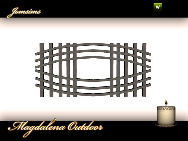 Sims 3 — magdalena outdoor wall long by jomsims — magdalena outdoor wall long