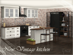 Sims 3 — New Vintage kitchen - part 1 by Gosik — This is first part of the New Vintage kitchen - a luxary, wooden kitchen