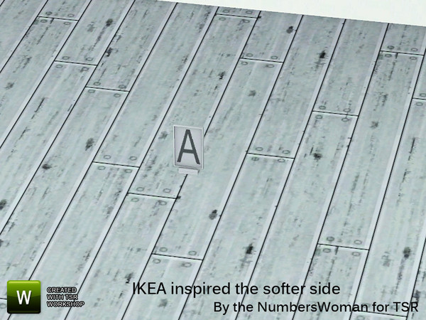 Sims 3 — Ikea Inspired The Softer Side Living Single Letter by TheNumbersWoman — Inspired by Ikea, Priced reasonbly by