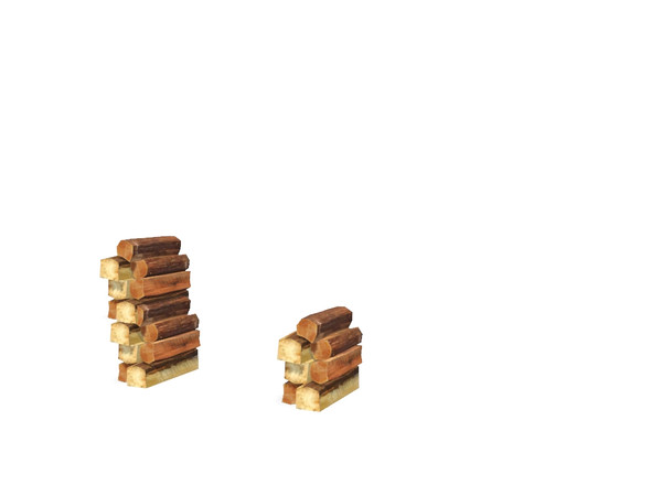 Sims 3 — Durham Stack O Wood by Rennara — Decor - stack of wood - Durham