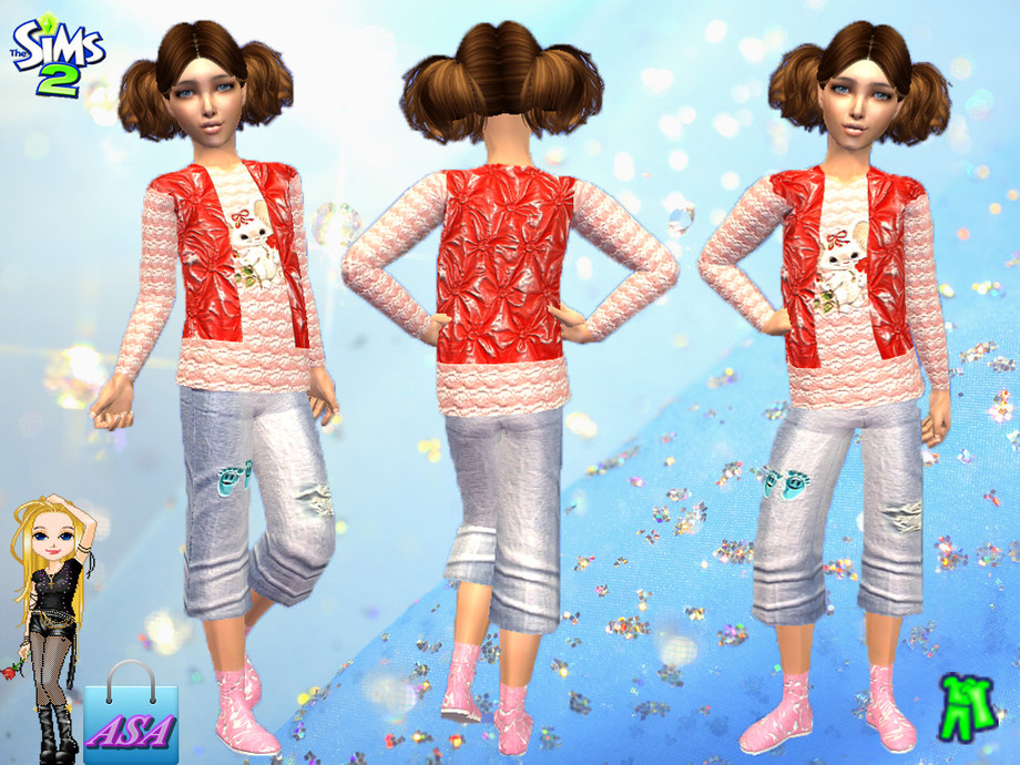 The Sims Resource | ASA_Daily suit for the girl
