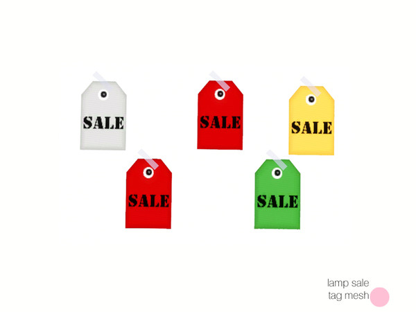 Sims 3 — Sale Tag Mesh by DOT — Sale Tag Mesh by DOT of The Sims Resource