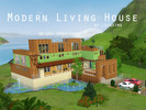 Sims 3 — Modern Living House by DeathBerrySims — A Modern big house for your sim's big family. Built with 3 bedrooms, and