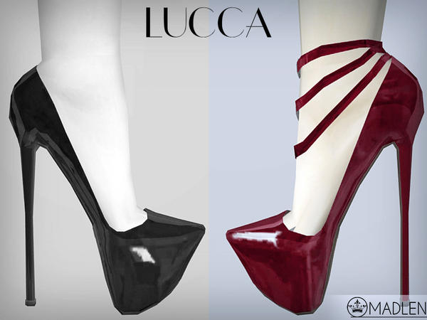 The Sims Resource - Madlen Lucca Shoes(With straps)