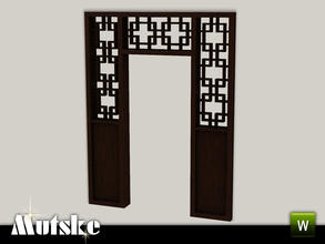 Sims 3 — Macau Arch by Mutske — This arch is part of the Macau Dining. 4 Recolorable parts. Made by Mutske@TSR. TSRAA.