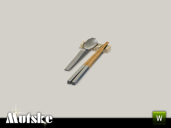 Sims 3 — Macau Chopsticks by Mutske — These chopsticks are part of the Macau Dining. 3 Recolorable part. Environment 1.