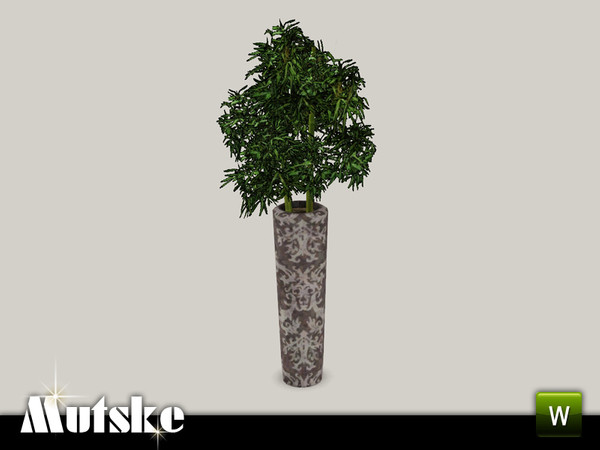 Sims 3 — Macau Large Vase Bamboo by Mutske — This plant is part of the Macau Dining. 1 Recolorable part. Environment 3.