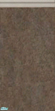 Sims 2 — Brown Exterior Wall - Top Edged  by simonandy — Brown exterior wall with stone