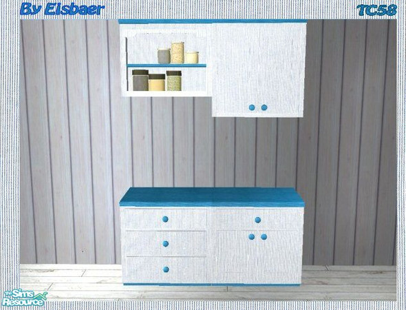 Sims 2 — Altanna\'s Beachhouse Kitchen TC58 - Counters by Eisbaerbonzo — This file recolours all counters and all wall