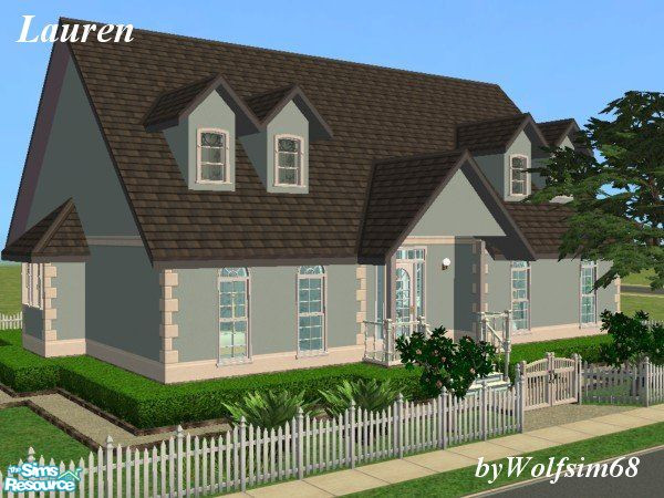 Sims 2 — Lauren by Wolfsim68 — A great family home with a large living, Master Bedroom, Single Bedroom, Bathroom & a