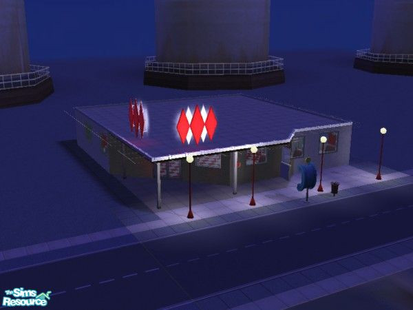 Sims 2 — 50\'s Restaurant by Maria_Spain — I upload today a retro restaurant, I hope you like it ;)