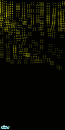 Sims 2 — Yellow Pixel Wall Covering by twig182 — Yellow pixel style wall covering. Morphed pixels, great for some modern