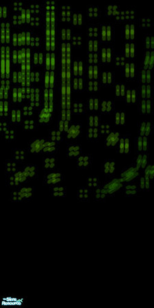 Sims 2 — Green Pixel Wall Covering by twig182 — Green pixel style wall covering. Morphed pixels, great for some modern /