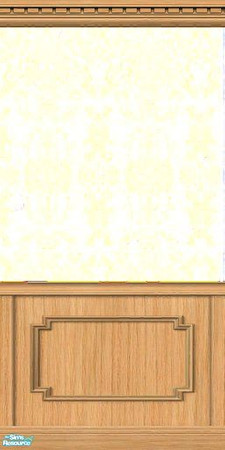 Sims 2 — Fancy-Pancy Wallpaper Set in Peach by loopywelshsimmer —  This beautiful Victorian wallpaper in Peach will show