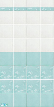 Sims 2 — Cristali - wall 2 by Mekhi — Delicate, aquamarine tiled wall for your beautiful homes :) Enjoy!