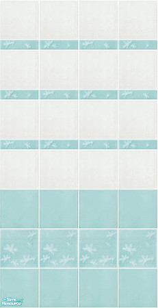 Sims 2 — Cristali - wall 1 by Mekhi — Delicate, aquamarine tiled wall for your beautiful homes :) Enjoy!
