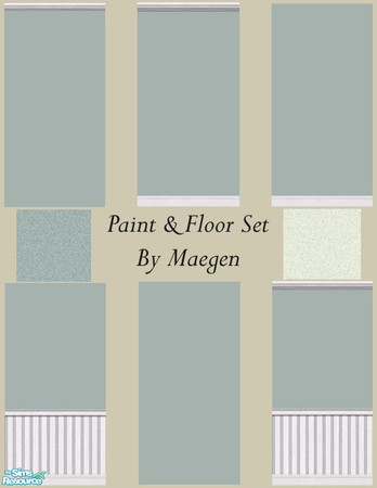 Sims 2 — Paint & Floors Set by Maegen — Wall paint by Paint Beautiful and Luxurious Carpets by Minhawkin. Two