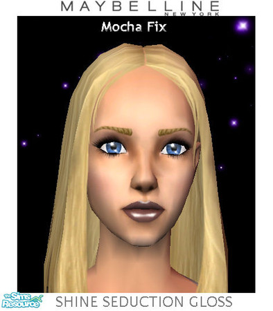 Sims 2 — Shine Seduction Gloss - Mocha Fix by SQK — Gloss based on the Shine Seduction Gloss made by Maybelline.
