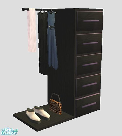 Sims 2 — DTB - Armoire by SaeraMaples — High fashion bedroom set for teen girls. Requires all EP's. Recolorable and