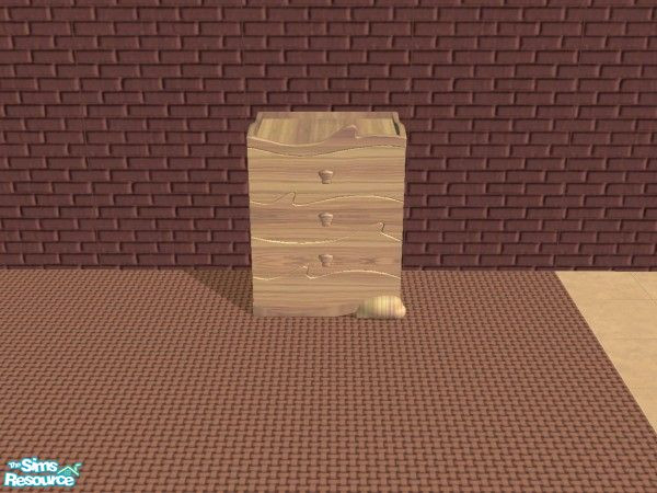 Sims 2 — TC52 Small Dresser Recolor by rpaxton — Texture Challenge 52 small dresser recolor of Maxis mesh, textures by