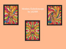 Sims 3 — Modern Kaleidoscope_2 by j425892 — Modern Kaleidoscope painting for your sims! 3 options in one file. 