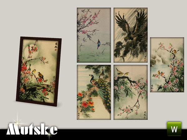 Sims 3 — Macau Painting by Mutske — This painting is part of the Macau Dining. 1 Recolorable part. Environment 2. Made by