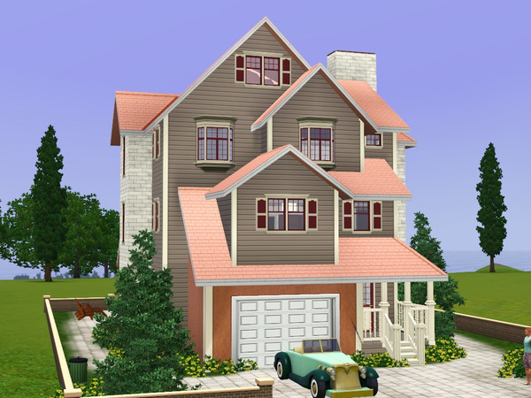 Sims 3 — Villa Clarisa by gabi892 — Cute family Villa with 2 floors. On the first floor there is dining room with kitchen