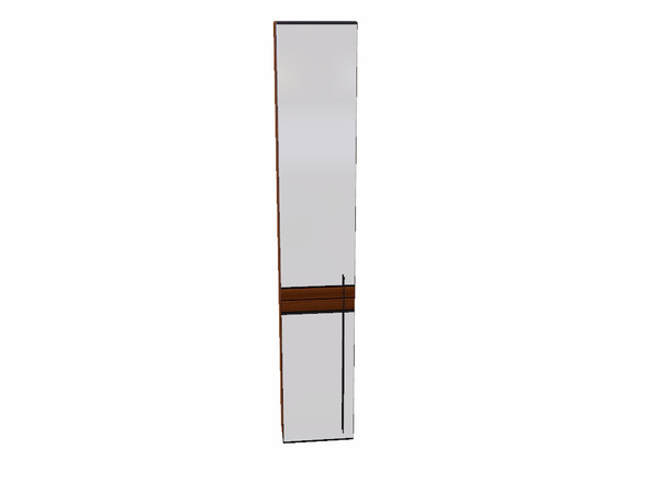Sims 3 — Golden Wood Left High Cabinet by Flovv — A high cabinet with huge mirror doors. How will you look in it's