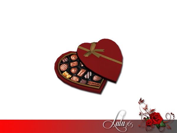 Sims 3 — Valentines Bedroom Chocolates by Lulu265 — Part of the Valentines Bedroom Set Fully CAStable Made by Lulu265 for