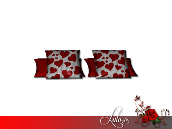 Sims 3 — Valentines bedroom Pillows by Lulu265 — Part of the Valentines Bedroom Set Fully CAStable Made by Lulu265 for