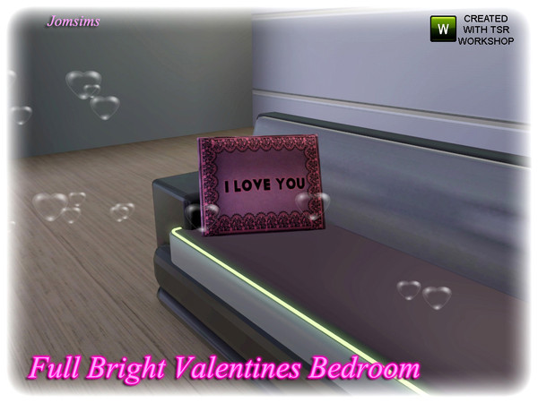 Sims 3 — full bright valentines cushion for sofa by jomsims — full bright valentines cushion for sofa